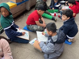 2.5 Outdoor classroom in use